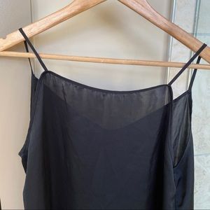 90s satin little black dress O/S - wear two ways